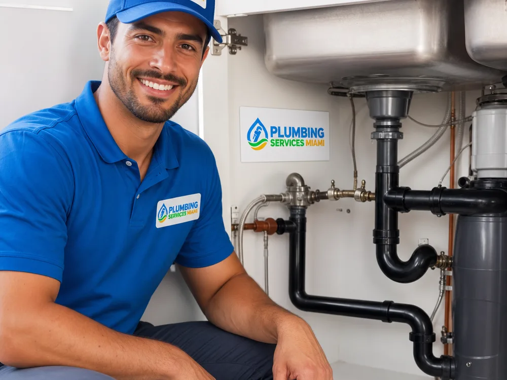 Clean under-sink plumbing with a new P-trap, aligned drain arm, and neatly routed supply lines
